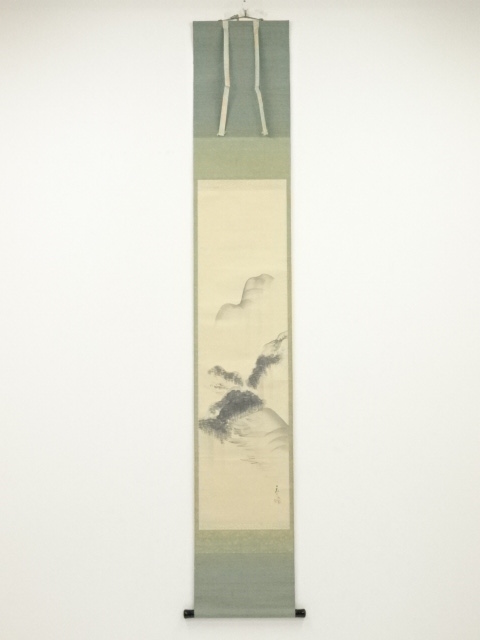 JAPANESE HANGING SCROLL / HAND PAINTED / SCENERY
